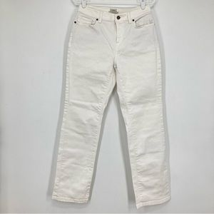 L.L.Bean Classic fit Women’s Straight leg Jeans Stretch High Rise 10in Size 8